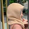 Warm Scarf Girl Beanie Women  Hat Korean Style Beanies Hooded Collar Head Cover Plush Hat