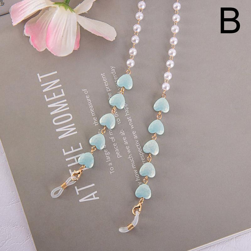 1 шт., смоляные бусины, жемчужные очки, ремешок для очков, ремешок, держатель, маска-цепочка, аксессуар для очков