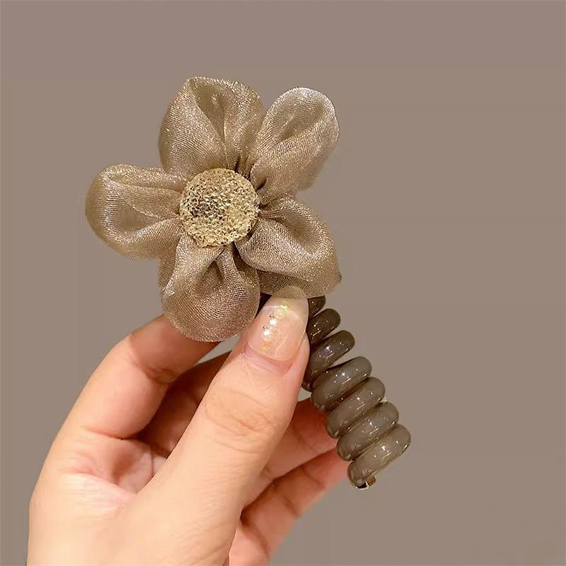 Эластичные резинки для девочек, телефонные провода, резинки для волос, спиральные резинки для волос, веревка для волос, хвост, аксессуары для волос