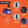 Joyfy 5 футов Хэллоуин Надувной Паук Украшение Набор для Украшения Машины Trunk or Treat со Встроенной Светодиодной Подсветкой для Вечеринки на Хэллоуин