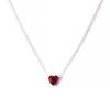 392542C01-45 Sparkling Heart Halo Pendant Collier Necklace
