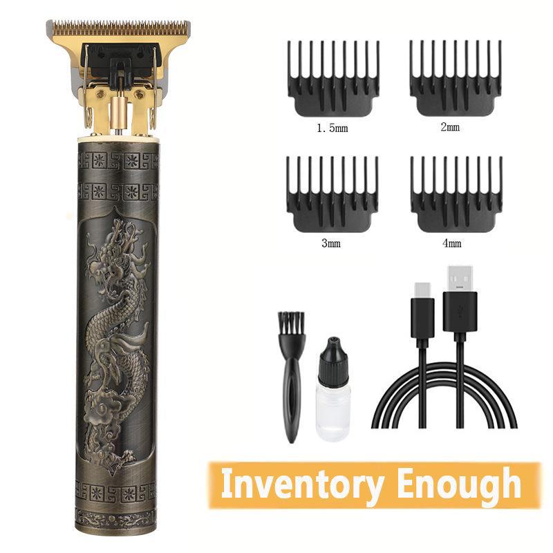 Электрическая машинка для стрижки волос T9 Cross-Border для лысых и жирных голов с бритвой Carving