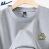 Waffle Knit Long Sleeve Graphic T-Shirt