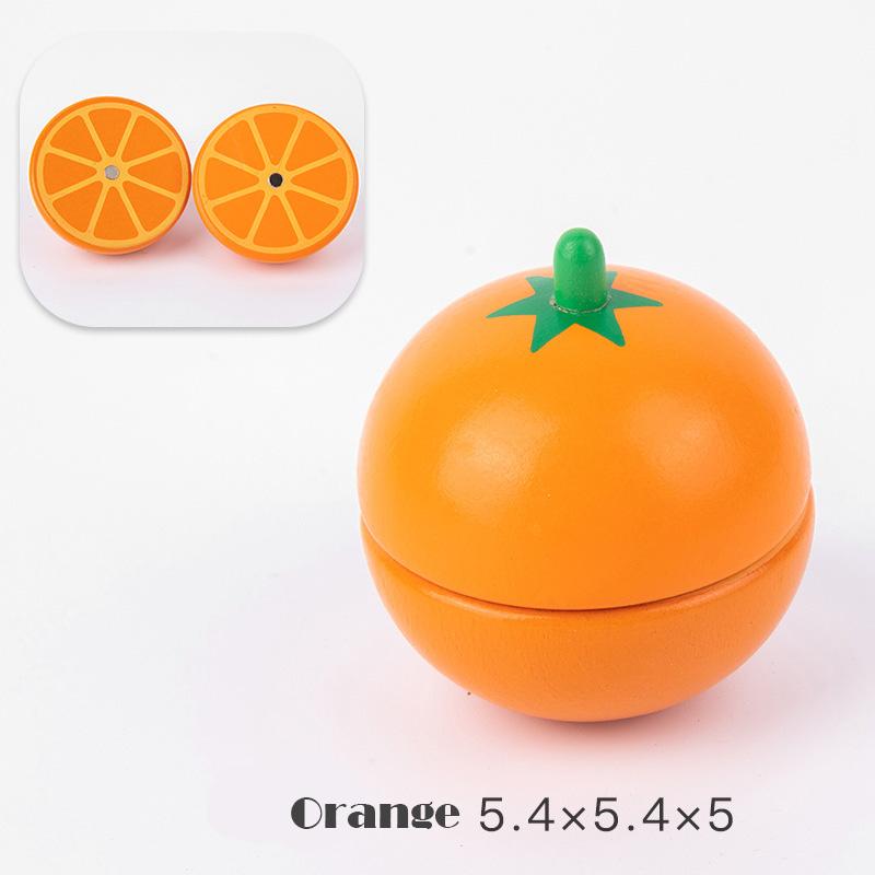 Имитация кухни Игрушка для ролевых игр Магнитные деревянные режущие фрукты овощи Классическая игра Монтессо Развивающие игрушки для детей