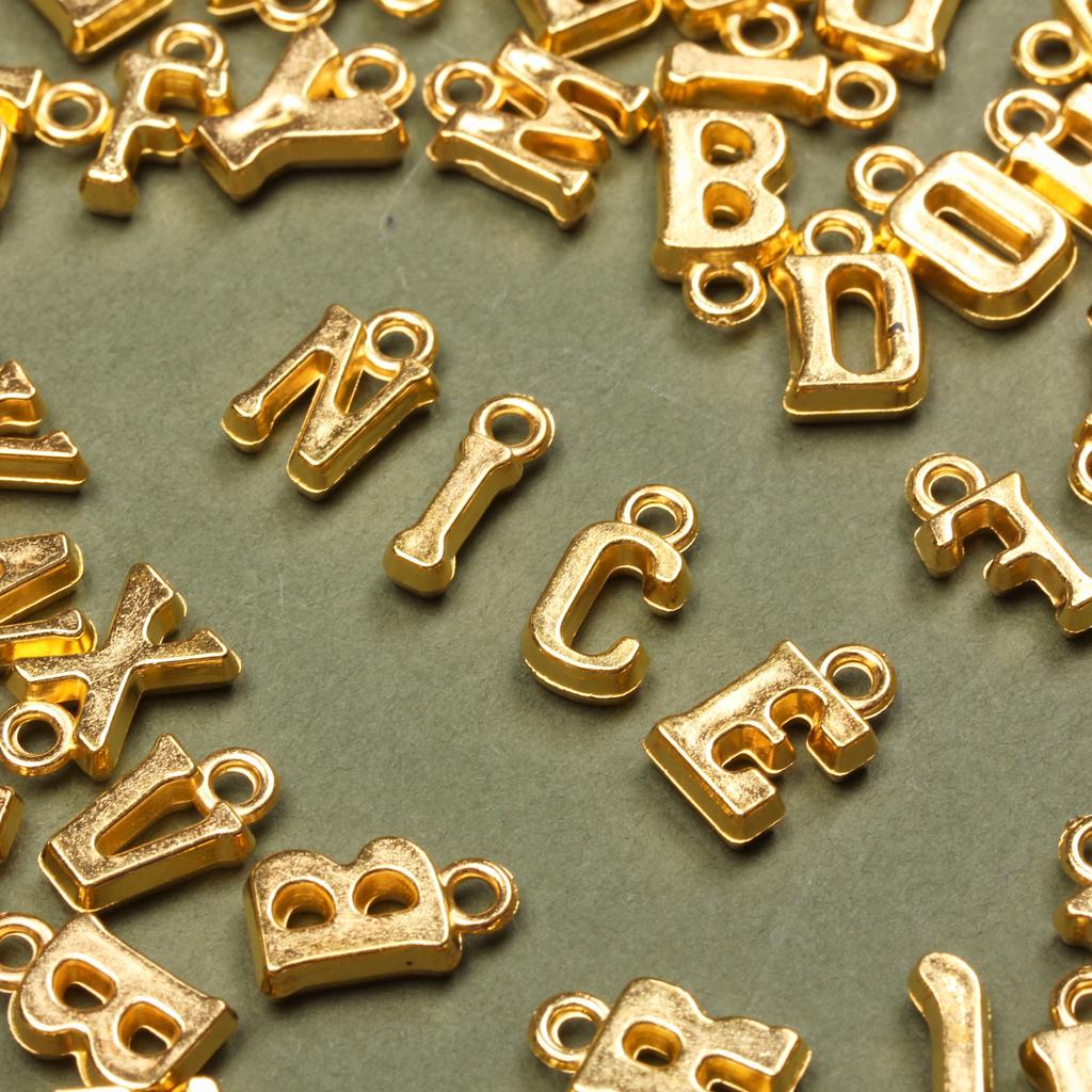 50 шт., 14-16 мм * 8-9 мм, подвеска со смешанными буквами, инициалы AZ, акриловая подвеска, используется для изготовления ювелирных изделий, браслетов и ожерелья своими руками.