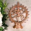 Traditional Natraj Statue | Dancing Sculpture of Lord Shiva for Home & OfficeDécor,Grah Pravesh (Metal - Alloy | Color - Copper Shade )