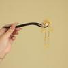 Tassel Wooden Hair Stick Red Hanfu Hairpin Beijing Opera Hair Accessories  Hair Chopstick