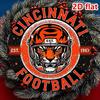 Винтажная алюминиевая жестяная табличка Cincinnati Bengals 2D Ретро Декор стены NFL для мужской комнаты Гаража Бара