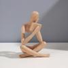 Абстрактное украшение из смолы «Мыслитель», нежные цвета, тонкие текстуры, реалистичные позы, легкие роскошные украшения для гостиной