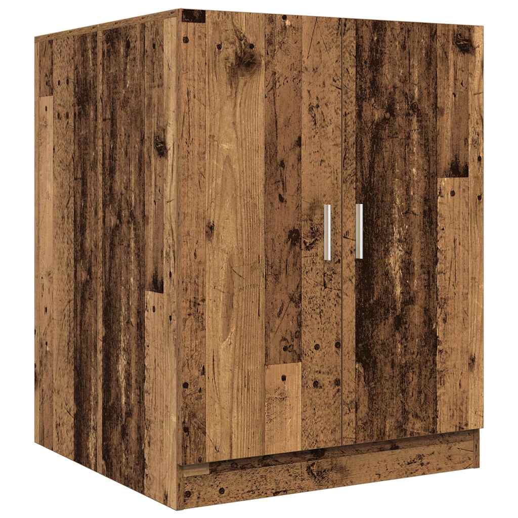 Washing Machine Cabinet Rustic Wood Look 70.5 x 71.5 x 91.5 cm