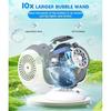 Bubble Machine - Auto 360° Rotation, 75° Tilt Range, Bubbles Blower Maker for Kids, Wedding, Birthday, Parties, Gifts