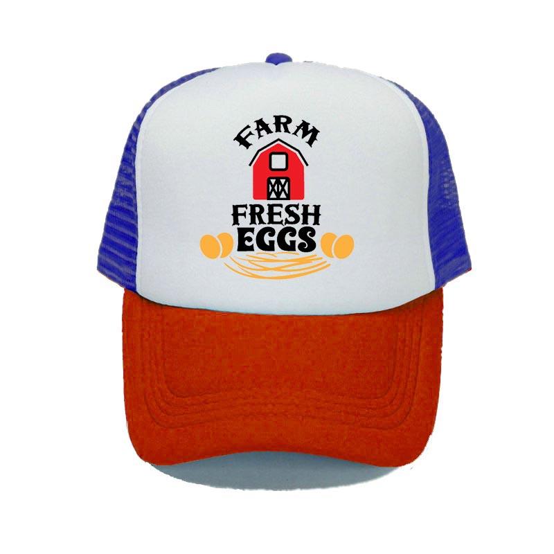 Кепка Snapback для свежих яиц, органическая фермерская яичная шляпа дальнобойщика, регулируемая солнцезащитная шляпа для фермеров и куриц, YY320