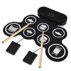 Electronic Drum Set Hand Roll Drum Set 7 Pads with Dual Speaker 7 Drum Styles 6 Rhythms 10 Demo
