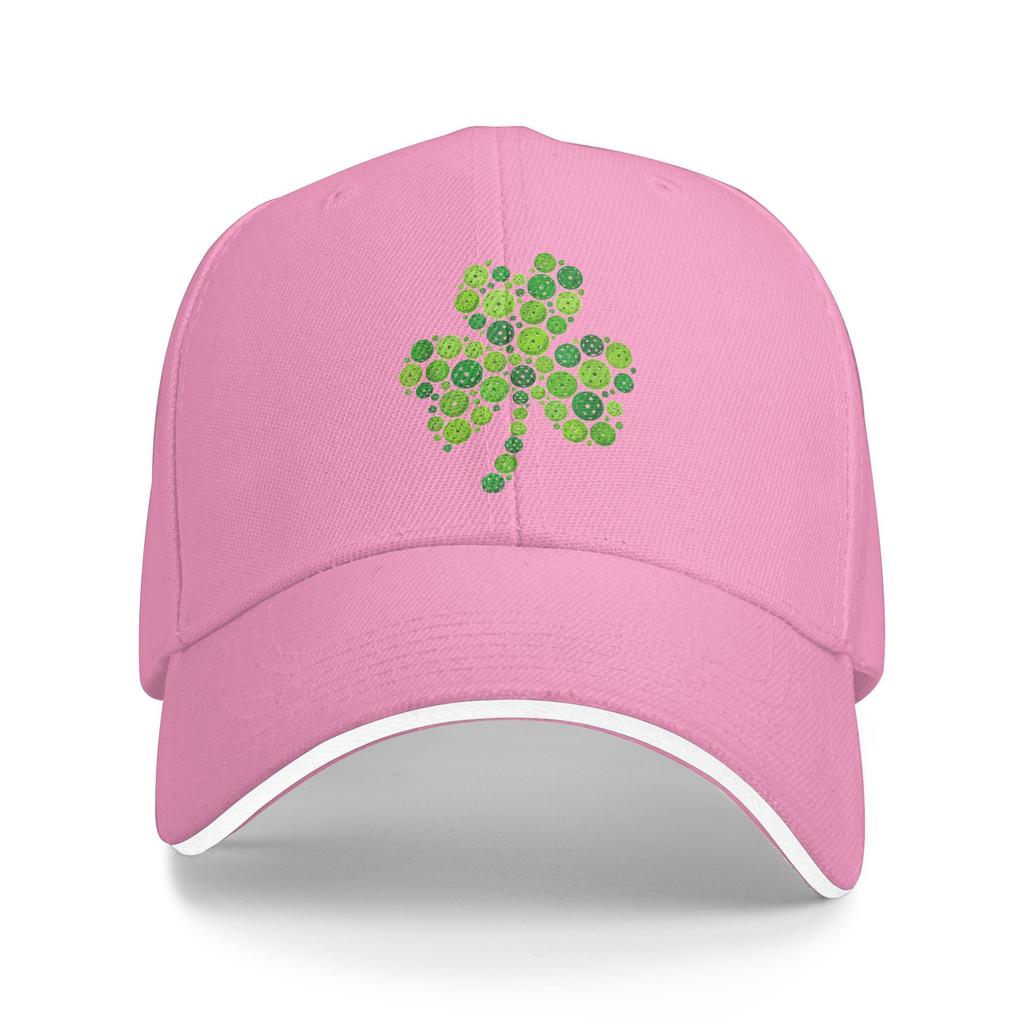 Pickleball Shamrock St Patricks Day Pickleball Baseball Cap Hunting Camping Hip Hop Hats Couple Women Street Style Baseball Caps