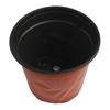 100 Round Plastic Transplant Pots for Herbs and Cuttings In Red and Black