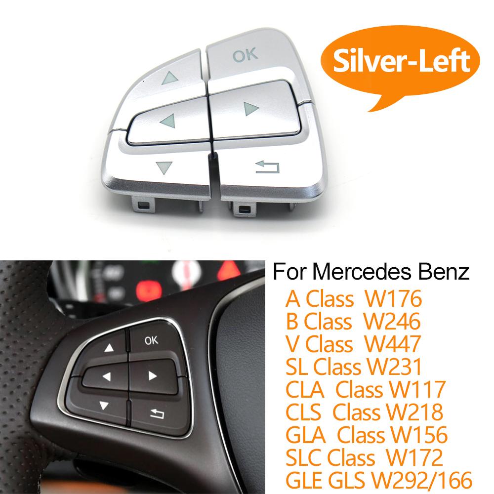 Кнопки управления меню на руле автомобиля для Mercedes Benz AB GLA GLS GLE V Class W176 W246 W156 W166 W292 W117 W218 W231