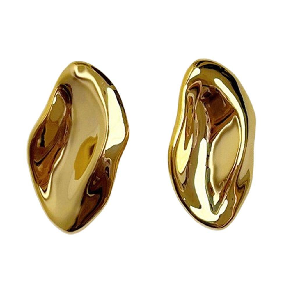 Европейско-американский стиль Геометрические Неправильной формы Серьги-гвоздики Винтажный Шик Металлические серьги Вечеринка