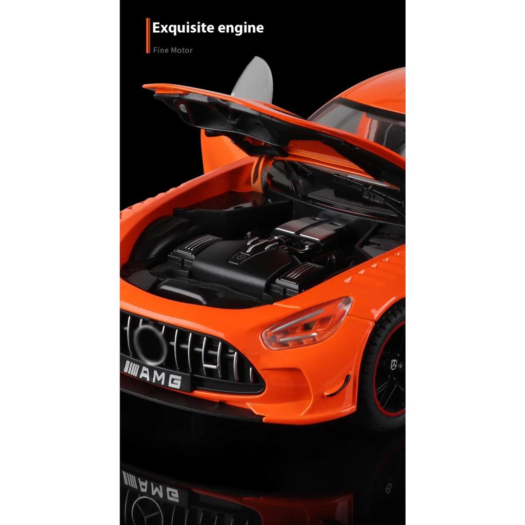 1/18 BENZ AMG крутая спортивная машина, модель из сплава, крутой звук и свет, детализированный салон, воссоздание деталей, изысканное настольное украшение