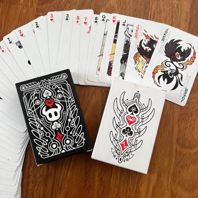 Hollow Knight Черно-белая Карточная Игра Набор Карт Коллекционный Набор Для Вечеринок Кардистри И Фокусов