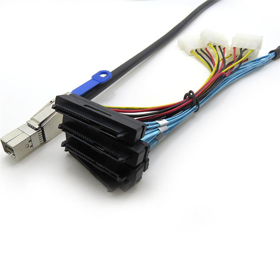 Кабель для жесткого диска 12 Гбит/с Mini SAS SFF-8644 к SFF-8482 Аксессуары для серверного компьютера