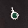 Natural Green Onyx Sterling Silver Birthday Engagement Anniversary Gift Pendant PP-34-16