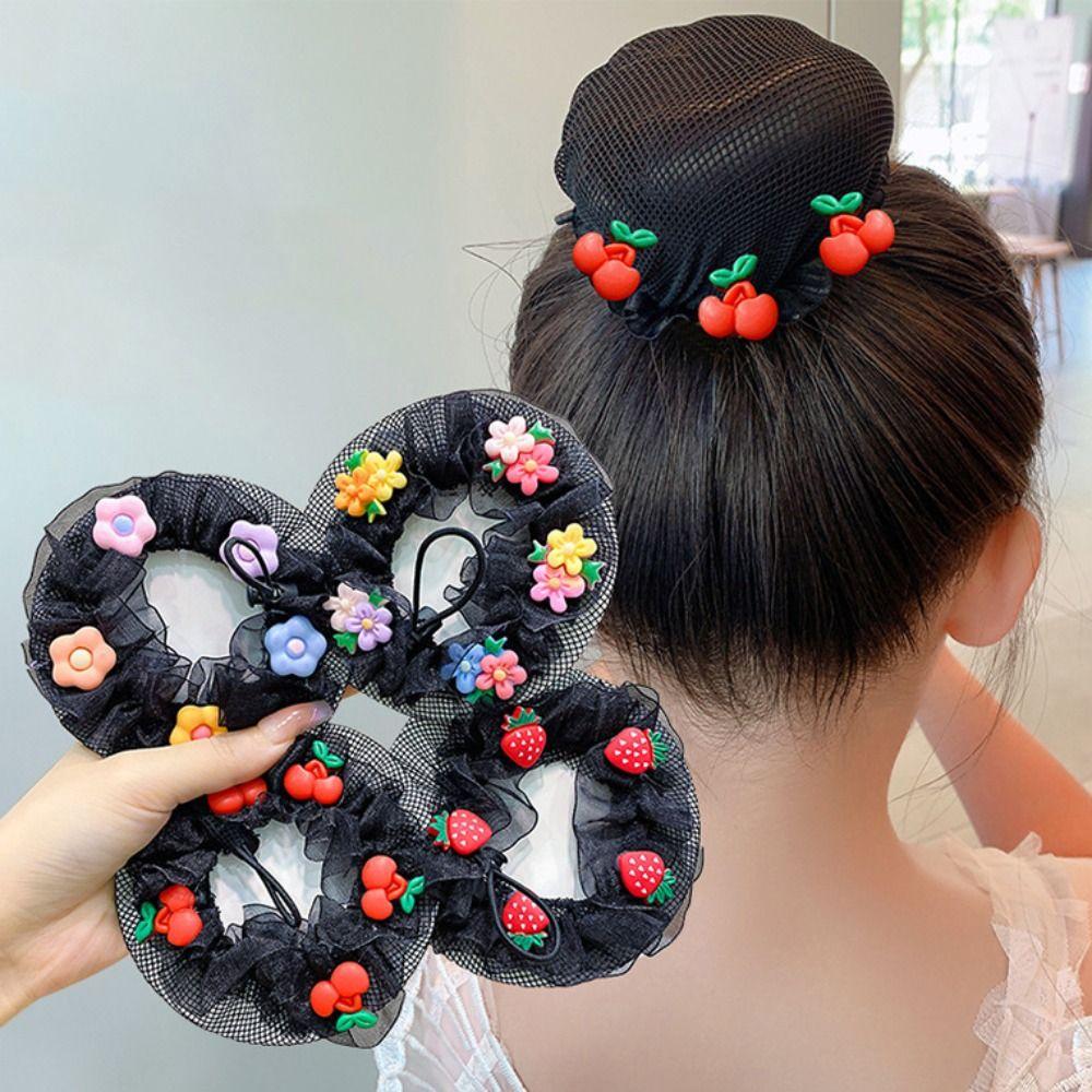 Модный головной убор балетная сетка для волос корейский стиль для девочек чехол для пучка снуд эластичная сетка для волос для детей