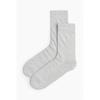 H M Socks Grey Melange