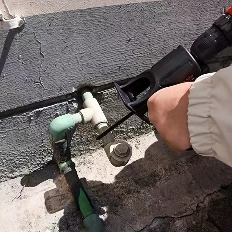 Универсальная ручная возвратно-поступательная пила из железного сплава, многофункциональный преобразователь дрели в пилу с пильным полотном, для домашнего хозяйства и использования в домашних условиях