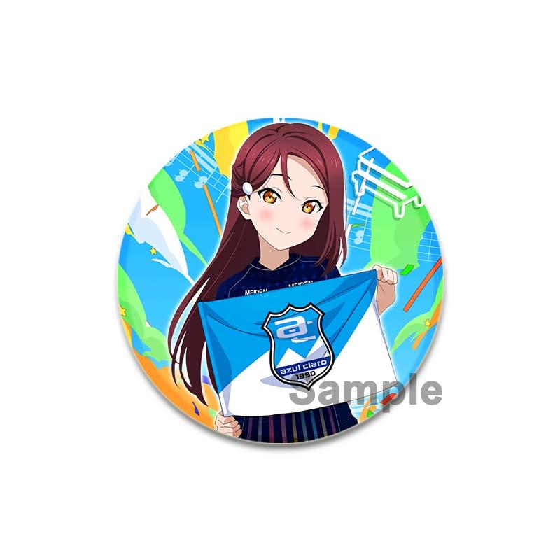 32/44/58mm LoveLive!SuperStar!!Ping An Pansy Tang Coco Round Brooch Clothing Lapel Pin Souvenir Soft Button Decorative Hat Badge
