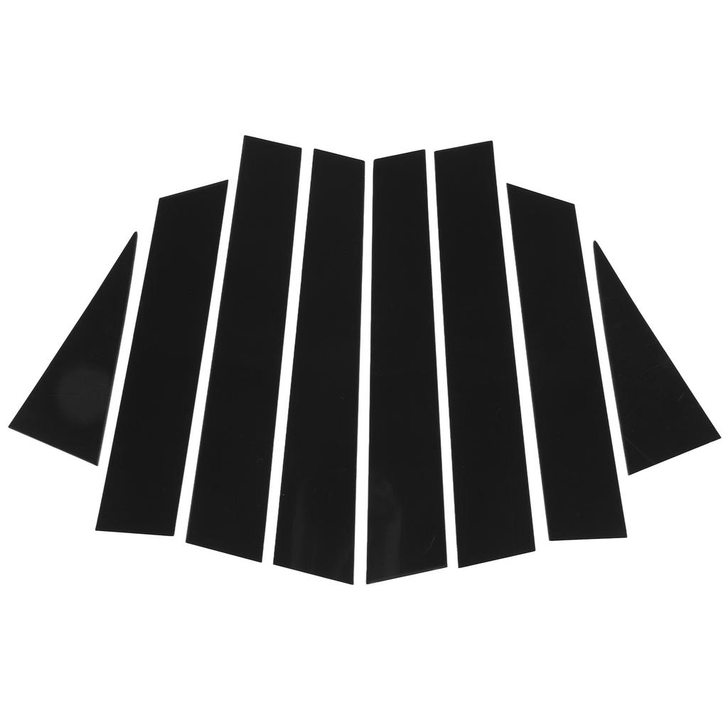 8 Pcs B Pillar Door Trim Molding Glossy Black Window Post Protector Cover for X?Trail T32 2014 To