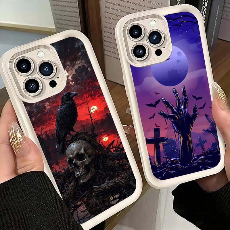 Phone Case for iPhone 17 Air 16E 15 16 Pro Max Gothic Vampire Scarlet Art Cover 14 Plus 13 12 Mini Soft Shell Silicone Fundas