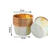 50pcs Aluminum Foil Baking Cups Muffin Cupcake Paper Cups Cake Wrapper Baking Cup
