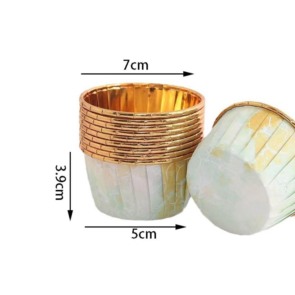 50 шт. Кухонные принадлежности для выпечки Фольгированные формочки для кексов Обертка для торта Форма для выпечки