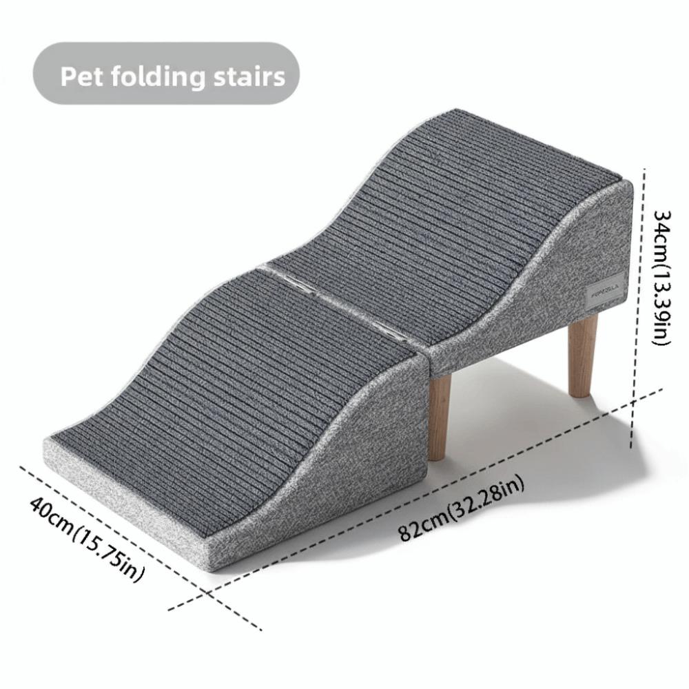 Non-Slip Foldable Dog Ramp Adjustable Non-Slip Pet Ramp Pet Accessories Dog Stairs Dog Bed Use