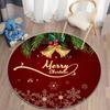 Christmas Decoration Carpet Cartoon Circular Living Room Carpet Foot Mat Bedroom Bed Mat Computer Chair Mat