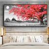 Blue Tree Modern Black and White Art Landscape Canvas Painting Wall Pictures Posters and Prints Living Room Home Decor No Frame No Frame