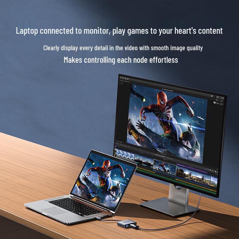 SAMZHE Док-станция Type-C на HDMI 4K PD100W