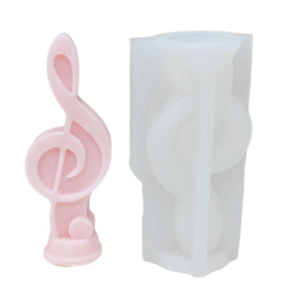 Musical Note Candle Molds Silicone Moulds Scented Candle Resin Casting Molds Handmade DIY Clay Molds Table Decorations