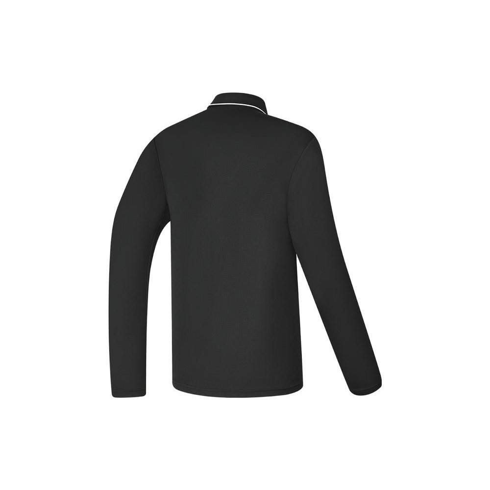 Fila Поло с длинным рукавом Golf Series однотонное Elite Мужские топы Насыщенно-черный A11M345209FBK