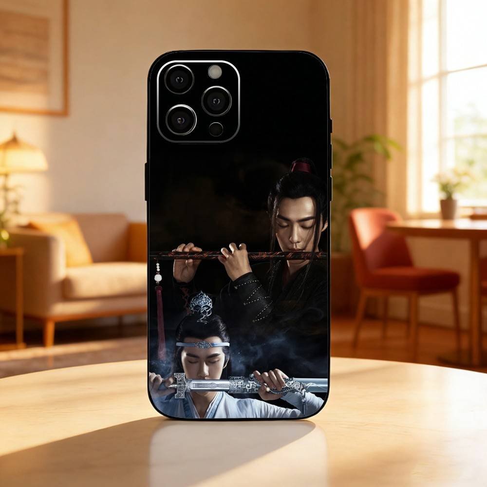 Неукротимый Сяо Чжань Ван Ибо Чехол для телефона для iPhone17,16,15,14,13,12 Plus,Max Мягкий силиконовый Черный чехол