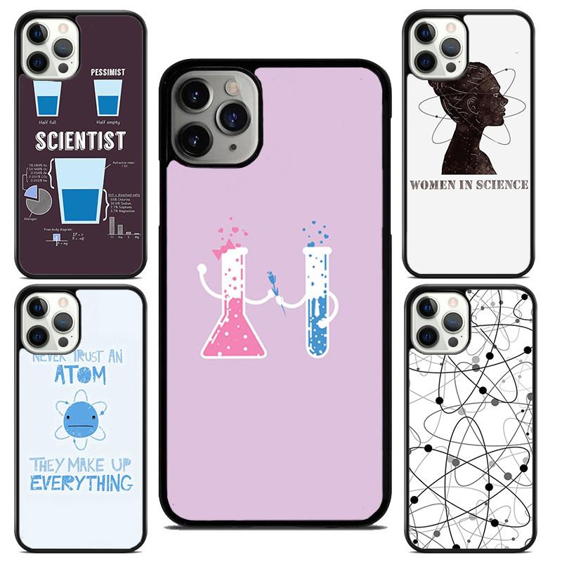 Atom Chemistry Science Phone Case For iPhone 17 Air 13 12 14 15 16 Cover For Apple Pro Max 6S Plus Coque