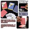 MILANQW Playing Plastic Set of 2 Professional Poker Playing Wide Premium Extra Large for Magic with Storage Bag Cards, 100% PVC, (Red + Blue), Cards,