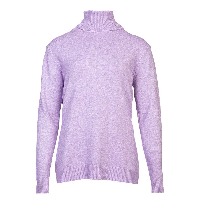 BELLE FEMME Women's Wool and Cashmere Turtleneck Sweater