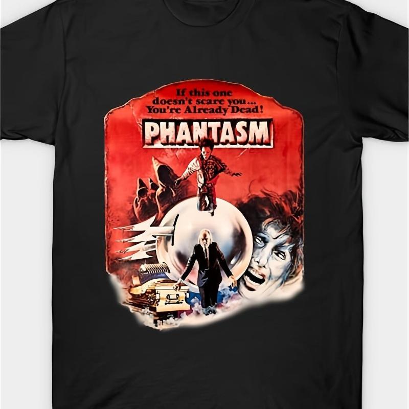 American Men's Retro "Phantom" Horror Movie Suitable for Both Men and Women in All Seasons, Casual and Fashionable Streetwear