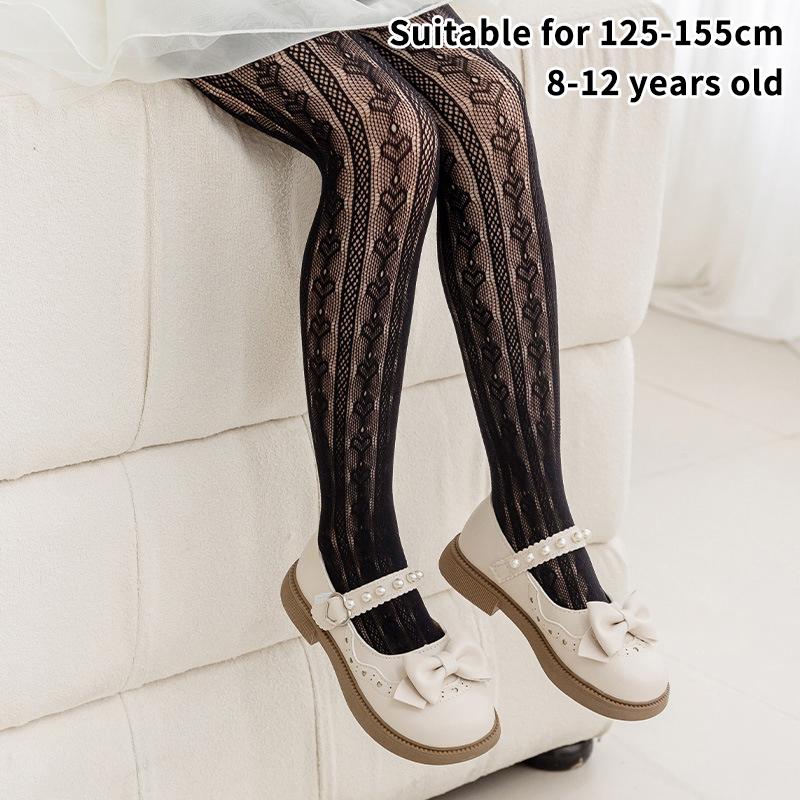 Летняя Мода Девочки Колготки Нейлон Дышащая Сетка Белый Черный Детские Колготки Принцессы Эластичность Леггинсы Для 3-12 Лет
