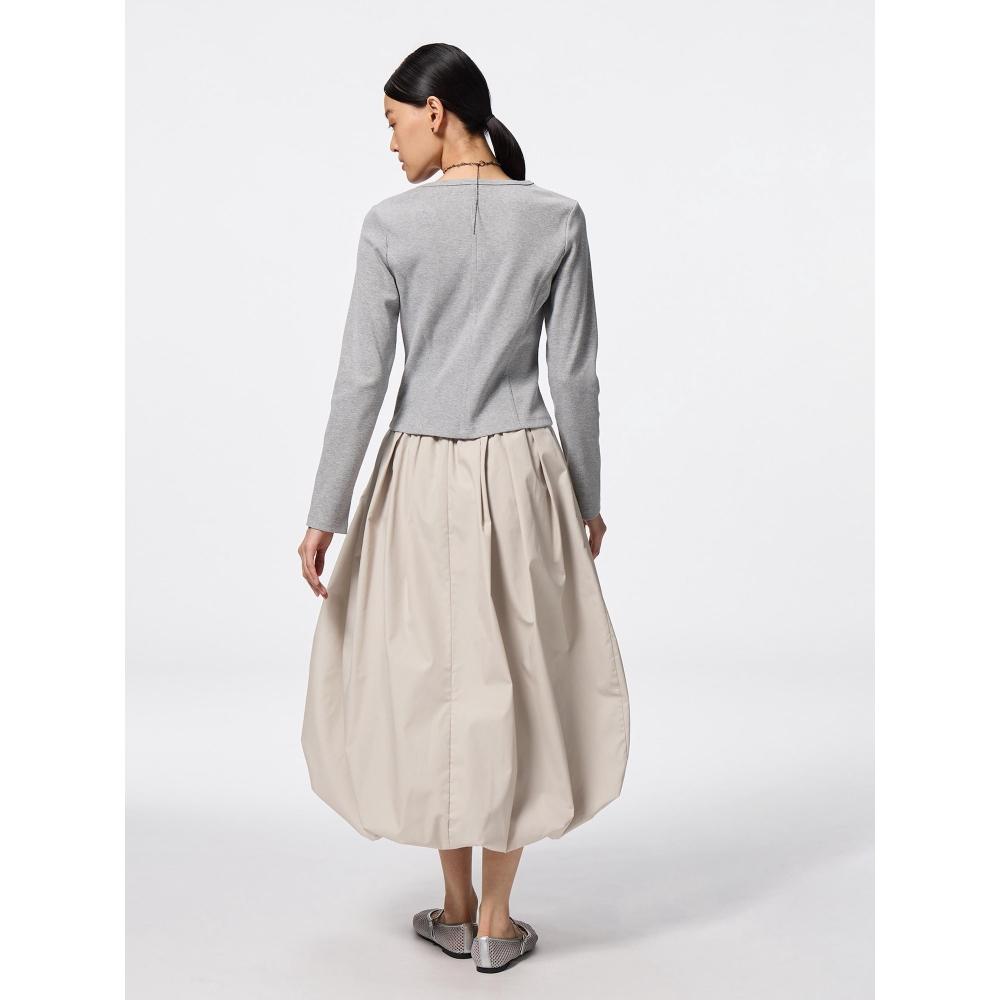 GU by Uniqlo Юбка миди с подолом-пузырем