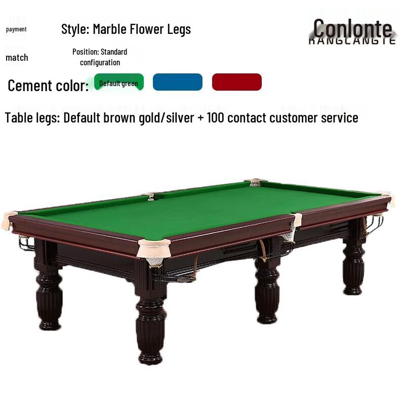 KANGLANGTE 9ft Chinese 8-Ball Billiard Table