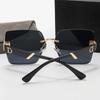 New Fashion Square Sunglasses Women Luxury Sun Glasses Female Brand Designer Oversized Gradient Mirror Vintage