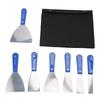 7PCS Putty Scrapers Carbon Steel Spatula Set with Storage Bag for Applying Plaster Repairing