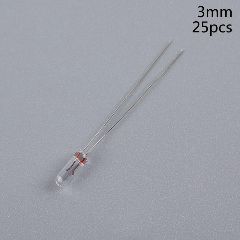 25Pcs 5Mm 4Mm 3Mm Clear 12V Mini Bulb Of Wheat Rice Bulbs Switch Button Bulbs Indicator Bulb Tungsten Lamp